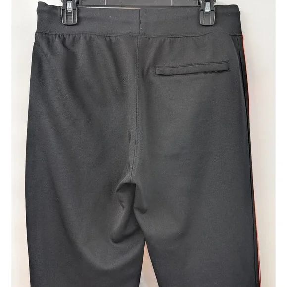 Psycho Bunny Joggers Striped Sweatpants Men's size Small Black Pockets - Picture 6 of 10